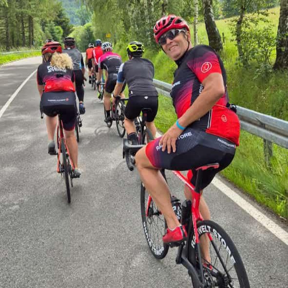 Begeisterung beim Olaf Ludwig Guiding auf dem Stoneman Miriquidi Road!